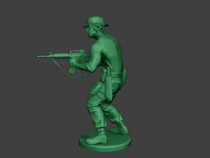 modern jungle soldier shoot stand5 mjs1 3D Print Model