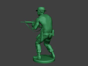 modern jungle soldier shoot stand5 mjs1 3D Print Model