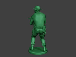 modern jungle soldier shoot stand5 mjs1 3D Print Model