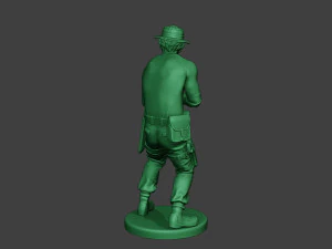 modern jungle soldier shoot stand5 mjs1 3D Print Model