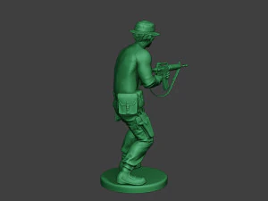 modern jungle soldier shoot stand5 mjs1 3D Print Model