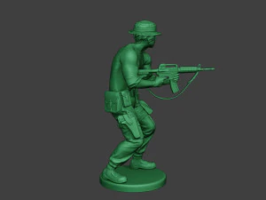 modern jungle soldier shoot stand5 mjs1 3D Print Model