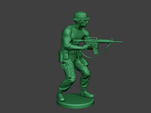 modern jungle soldier shoot stand5 mjs1 3D Принт Модель