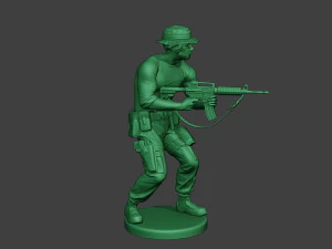modern jungle soldier shoot stand5 mjs1 3D Print Model
