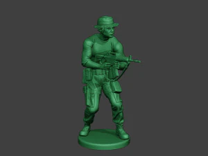 modern jungle soldier shoot stand5 mjs1 3D Print Model