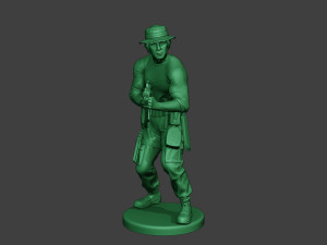 modern jungle soldier shoot stand5 mjs1 3D Принт Модель