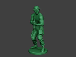 modern jungle soldier shoot stand5 mjs1 3D Print Model