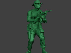 modern jungle soldier shoot stand5 mjs1 3D Принт Модель