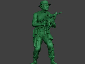 modern jungle soldier shoot stand5 mjs1 3D Print Model