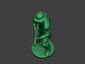 modern jungle soldier shoot stand5 mjs1 3D Print Model
