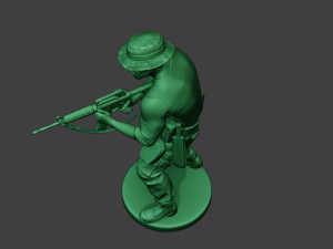 modern jungle soldier shoot stand5 mjs1 3D Принт Модель