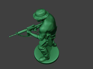 modern jungle soldier shoot stand5 mjs1 3D Print Model