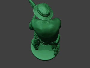 modern jungle soldier shoot stand5 mjs1 3D Print Model