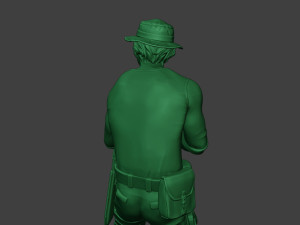 modern jungle soldier shoot stand5 mjs1 3D Принт Модель
