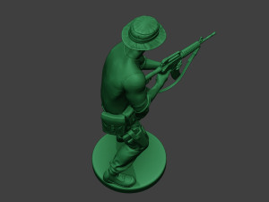 modern jungle soldier shoot stand5 mjs1 3D Принт Модель