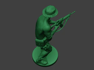 modern jungle soldier shoot stand5 mjs1 3D Print Model