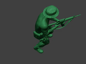 modern jungle soldier shoot stand5 mjs1 3D Print Model