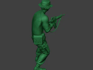 modern jungle soldier shoot stand5 mjs1 3D Print Model