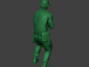modern jungle soldier shoot stand5 mjs1 3D Принт Модель