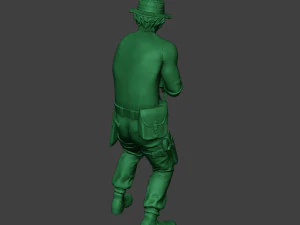 modern jungle soldier shoot stand5 mjs1 3D Print Model