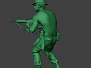 modern jungle soldier shoot stand5 mjs1 3D Print Model