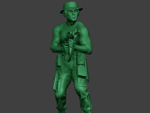 modern jungle soldier shoot stand5 mjs1 3D Принт Модель