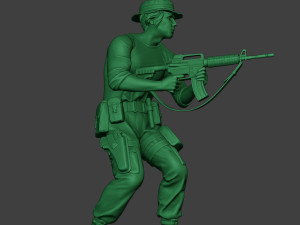 modern jungle soldier shoot stand5 mjs1 3D Принт Модель