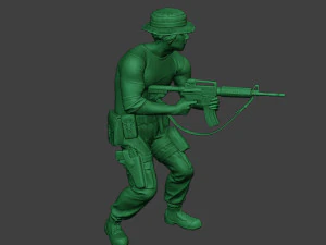modern jungle soldier shoot stand5 mjs1 3D Print Model
