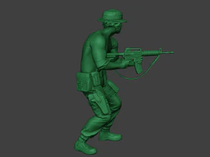 modern jungle soldier shoot stand5 mjs1 3D Print Model