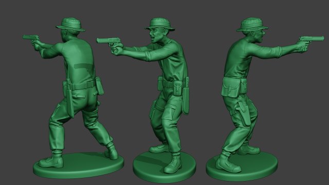 modern jungle soldier shoot stand6 mjs1 3D-Druckmodell .c4d .max .obj .3ds .fbx .stl .blend 