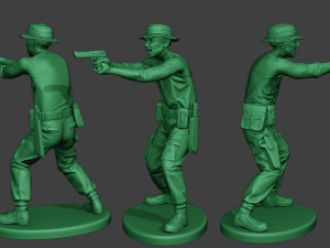 modern jungle soldier shoot stand6 mjs1 3D Print Model