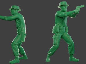 modern jungle soldier shoot stand6 mjs1 3D-Druckmodell