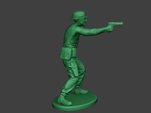 modern jungle soldier shoot stand6 mjs1 3D-Druckmodell