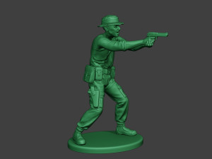 modern jungle soldier shoot stand6 mjs1 3D-Druckmodell