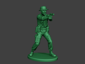 modern jungle soldier shoot stand6 mjs1 3D-Druckmodell