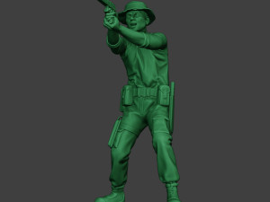 modern jungle soldier shoot stand6 mjs1 3D-Druckmodell