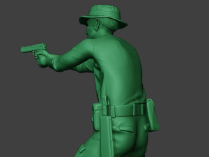 modern jungle soldier shoot stand6 mjs1 3D-Druckmodell