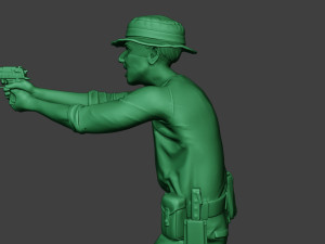 modern jungle soldier shoot stand6 mjs1 3D-Druckmodell