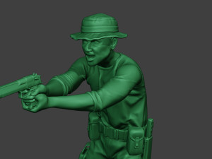 modern jungle soldier shoot stand6 mjs1 3D-Druckmodell