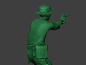 modern jungle soldier shoot stand6 mjs1 3D-Druckmodell