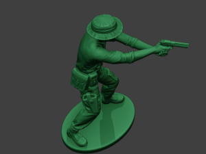 modern jungle soldier shoot stand6 mjs1 3D-Druckmodell