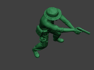 modern jungle soldier shoot stand6 mjs1 3D-Druckmodell