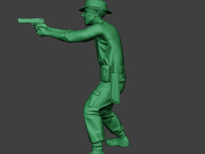 modern jungle soldier shoot stand6 mjs1 3D-Druckmodell