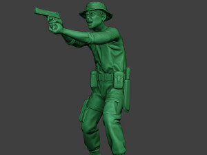 modern jungle soldier shoot stand6 mjs1 3D-Druckmodell