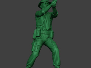 modern jungle soldier shoot stand6 mjs1 3D-Druckmodell