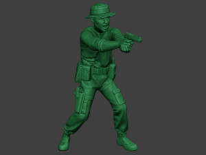 modern jungle soldier shoot stand6 mjs1 3D-Druckmodell