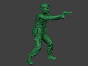 modern jungle soldier shoot stand6 mjs1 3D-Druckmodell