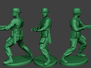 modern jungle soldier shoot stand7 mjs1 3D Print Model