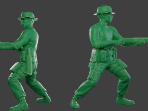 modern jungle soldier shoot stand7 mjs1 3D Print Model