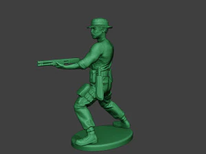 modern jungle soldier shoot stand7 mjs1 3D Print Model